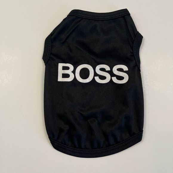 “Boss” Pet Shirt - All Sizes - Black - Picture 5 of 8